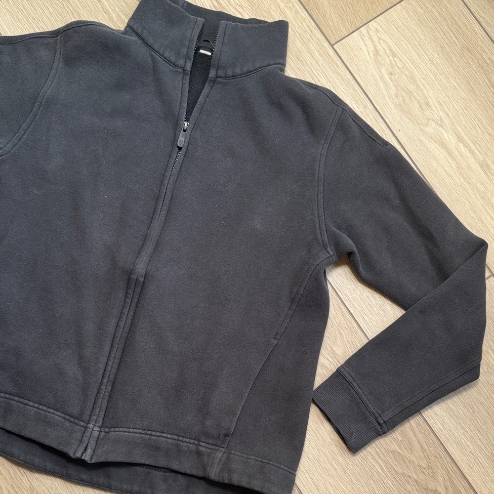 Lululemon Wind Down Jacket Women 6 Black Full Zip Up Athletic Yoga Comfy